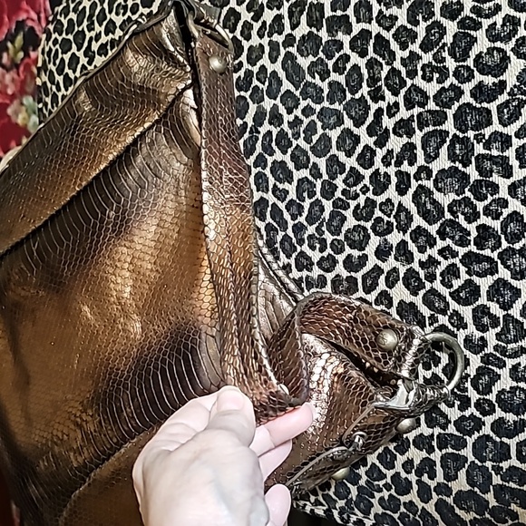 Donald Pliner copper colored leather bag - Picture 6 of 13